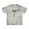 Pig Pattern Color Blast T-Shirt - Vibrant Pig Print Tees for Fun-Loving Individuals