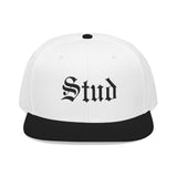 Stud Embroidered Snapback Hat
