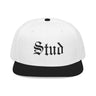 Stud Embroidered Snapback Hat