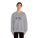 Love Wins Medium Weight Sweatshirt – Soft Feel, Solid Message