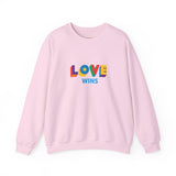 Love Wins Medium Weight Sweatshirt – Soft Feel, Solid Message