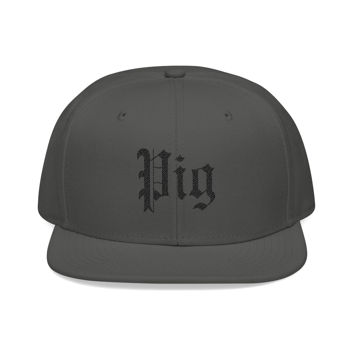 Pig Embroidered Snapback Hat