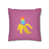 Banana Rainbow Pillow Cover