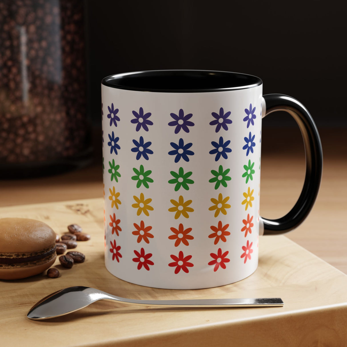 Rainbow Flowers Mug – Sip with Pride - 11oz & 15oz Options
