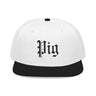 Pig Embroidered Snapback Hat
