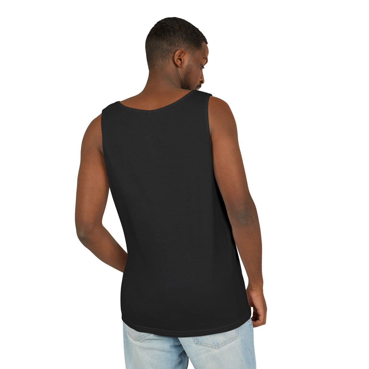 Trans Rainbow Brushstrokes Heavyweight Tank – Washed Feel, Worn With Pride