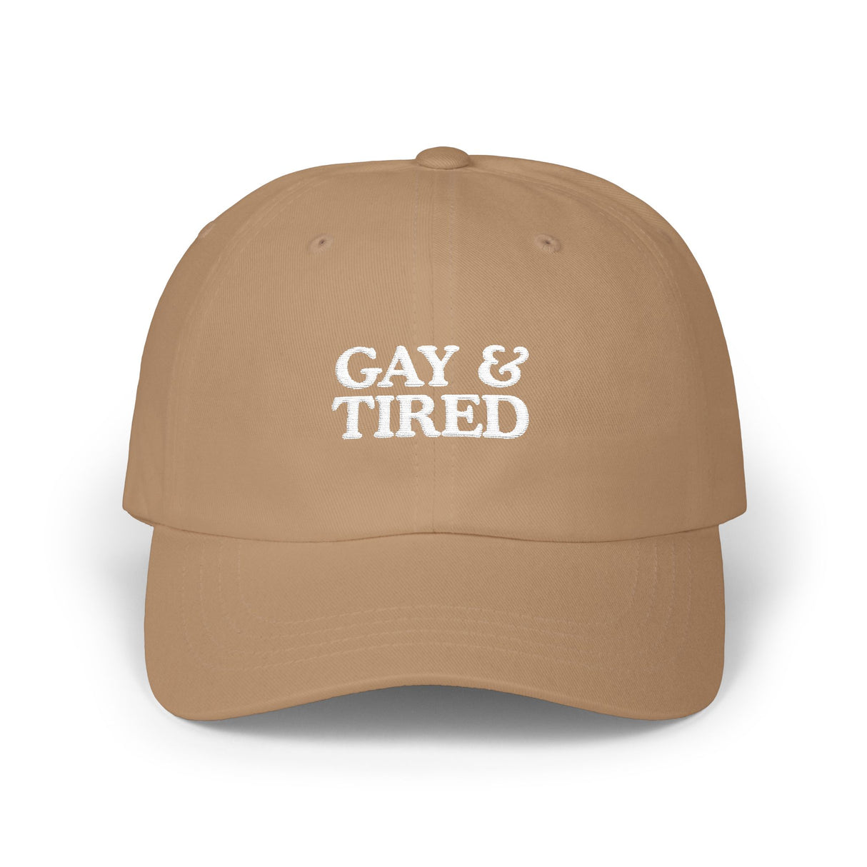 Gay & Tired Classic Dad Cap - Casual Adjustable Hat