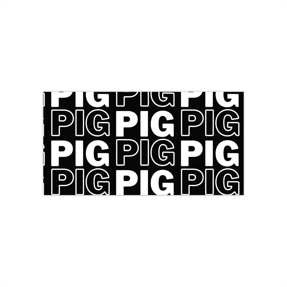 Pig Pattern Bumper Stickers - Stylish Automotive Decor