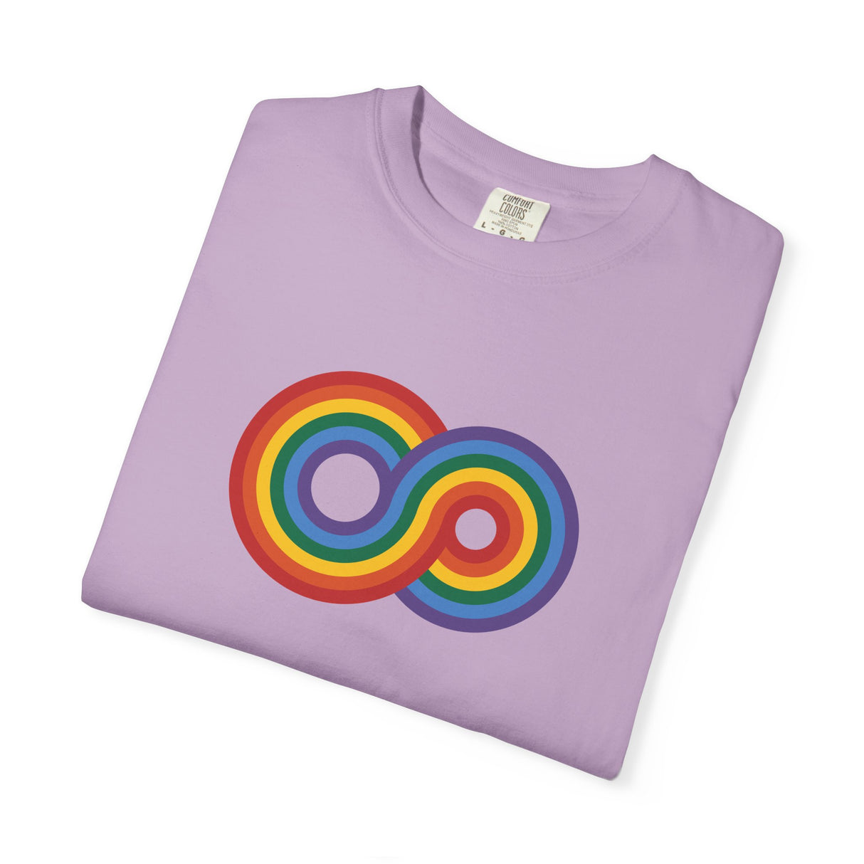 Gayfinity Rainbow Heavyweight Tee – Washed Look, Limitless Pride