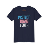 2025 Protect Trans Youth Lightweight Tee – Youth Sizing – Soft Fit, Urgent Message