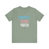 2025 Protect Trans Youth Lightweight Tee – Soft Fit, Urgent Message