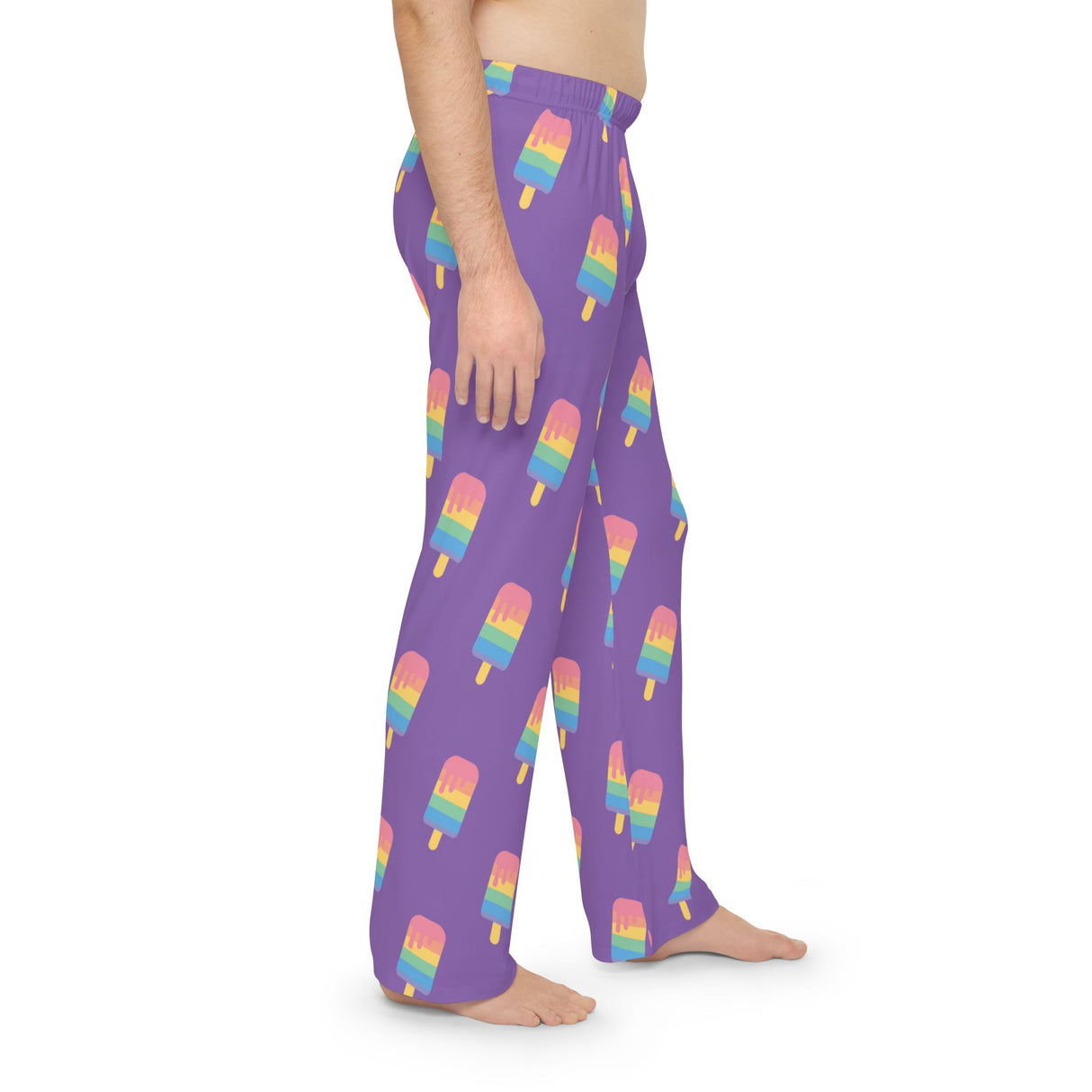 Purple Melting Point Men's Pajama Pants – Comfortable and Fun Loungewear for Summer Nights