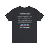 Protect Trans Rights 2025 Lightweight Tee – Soft Fabric, Hard Truth