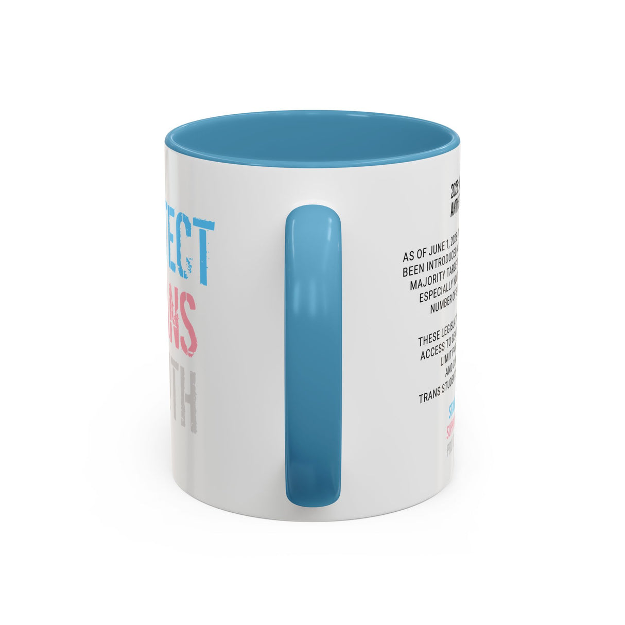 2025 Protect Trans Youth Accent Mug – Sip With Purpose