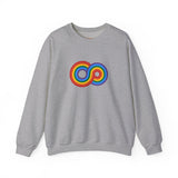 Gayfinity Rainbow Medium Weight Sweatshirt – Cozy Fit, Infinite Pride