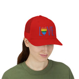 LOVE Rainbow Snapback Trucker Cap