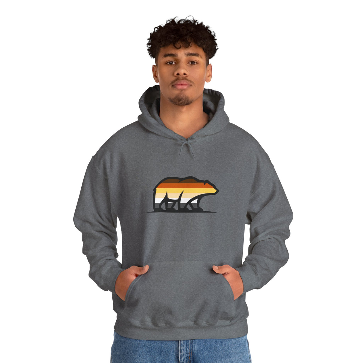 Bear Icon Hoodie - Cozy Pullover Sweatshirt