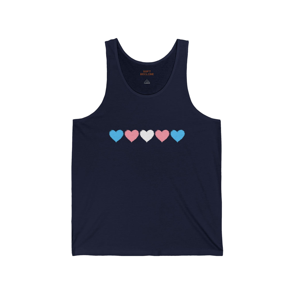 Trans Rainbow Brushstrokes Lightweight Tank – Easy Fit, Quiet Power