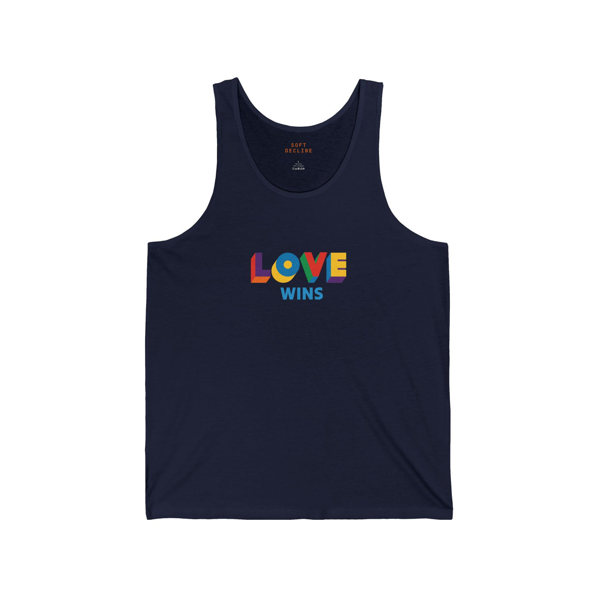 Love Wins Lightweight Tank – Sleek Cut, Solid Message
