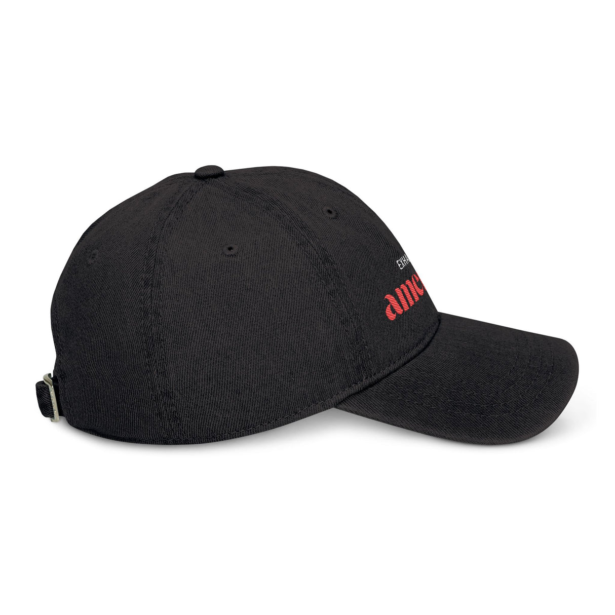 Exhausted American Embroidered Denim Hat