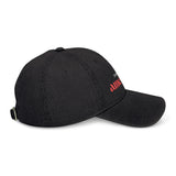 Exhausted American Embroidered Denim Hat