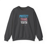 Protect Trans Youth 2025 Crewneck – Warm Layers, Urgent Truth