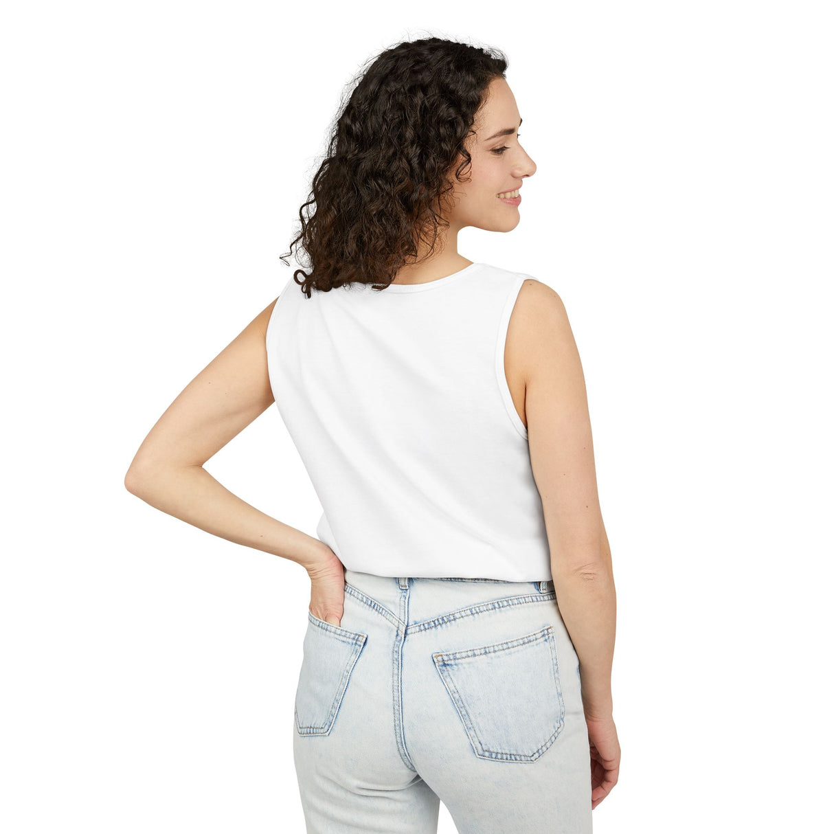 Exhausted American Unisex Tank Top - Casual Summer Wear