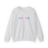 Trans Rainbow Brushstrokes Medium Weight Sweatshirt – Warm Layers, Clear Message
