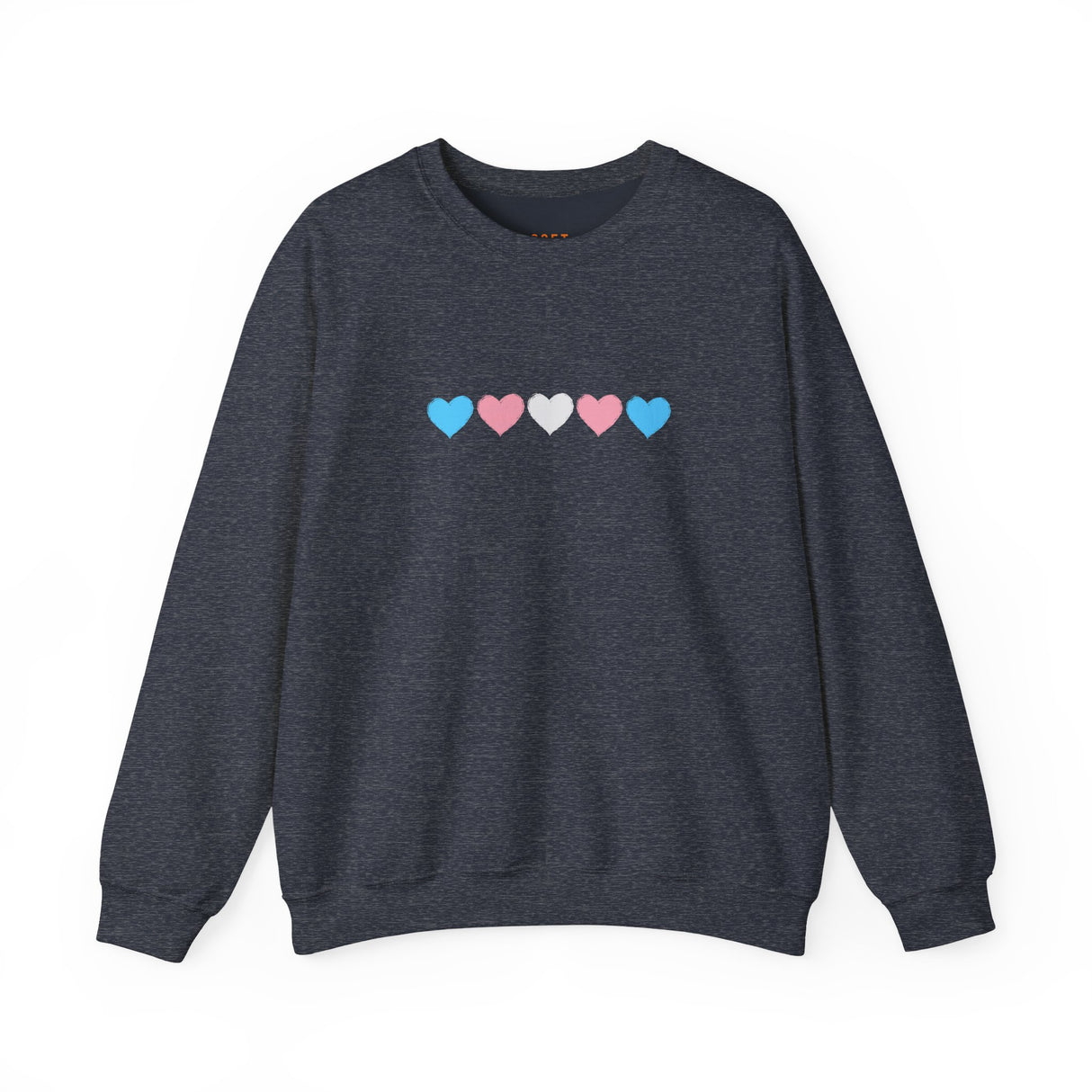 Trans Rainbow Brushstrokes Medium Weight Sweatshirt – Warm Layers, Clear Message
