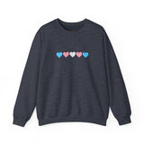 Trans Rainbow Brushstrokes Medium Weight Sweatshirt – Warm Layers, Clear Message