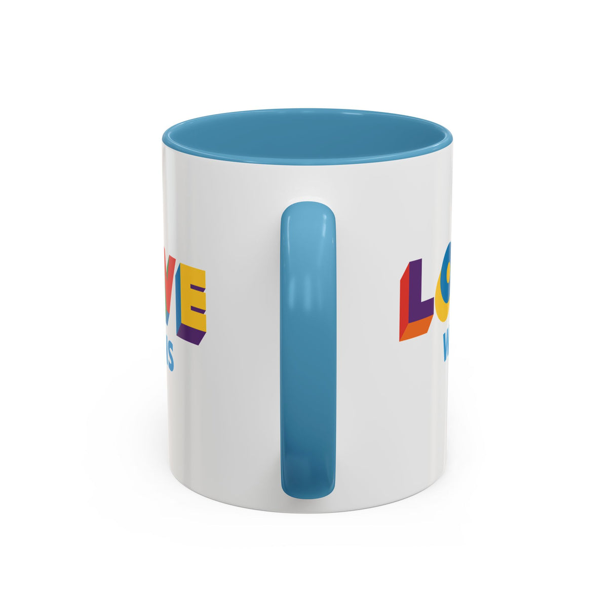 Love Wins Accent Mug – Sip with Pride – 11oz & 15oz Options