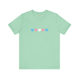 Trans Rainbow Brushstrokes Lightweight Tee – Soft Feel, Strong Message