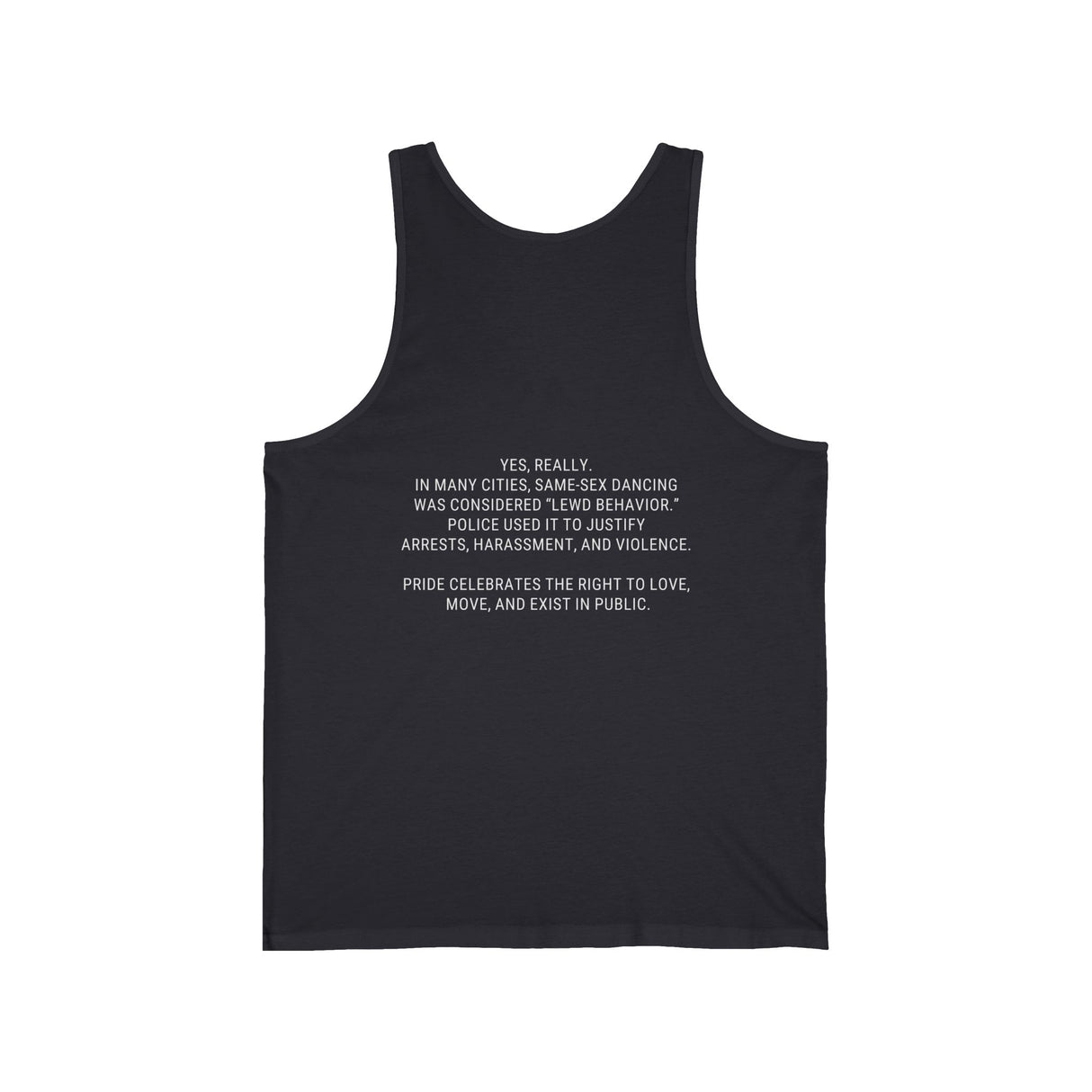 Arrested for Dancing Lightweight Tank – Sleek Fit, Strong Message