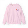 LOVE Rainbow Heart Embroidered Crewneck Sweatshirt