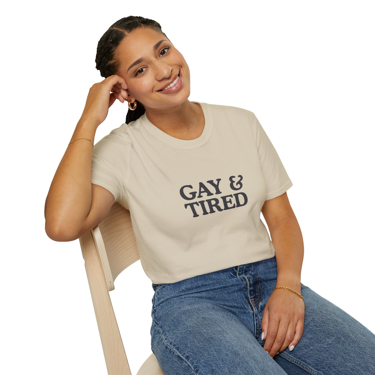 Gay & Tired Softstyle T-Shirt - Casual Comfort Tee for Everyday Wear