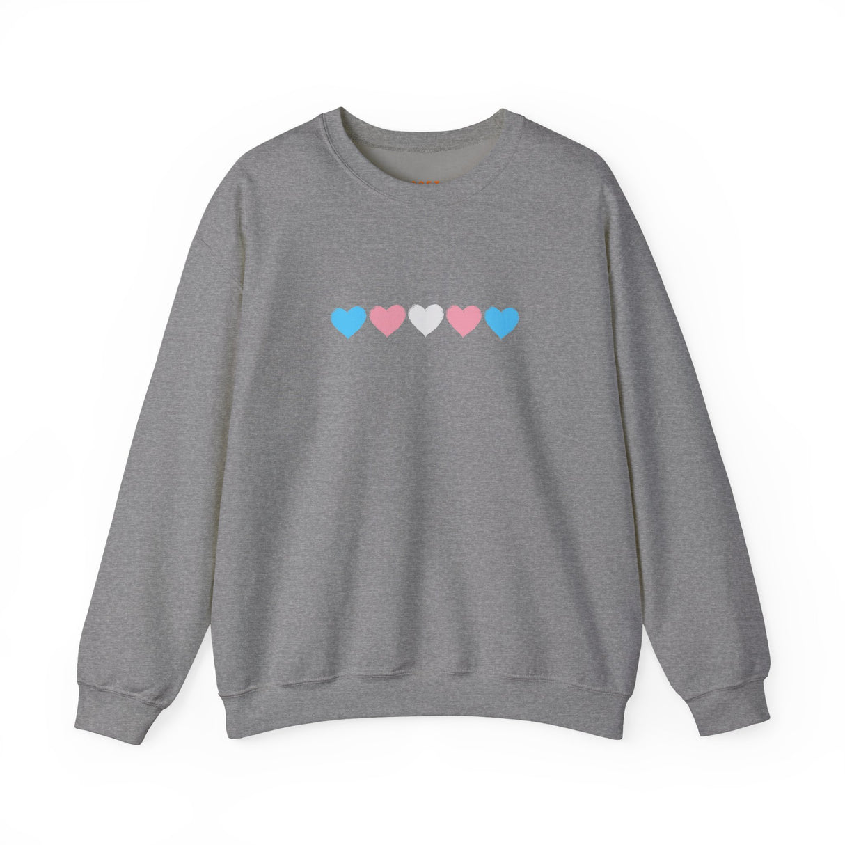 Trans Rainbow Brushstrokes Medium Weight Sweatshirt – Warm Layers, Clear Message