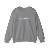 Trans Rainbow Brushstrokes Medium Weight Sweatshirt – Warm Layers, Clear Message
