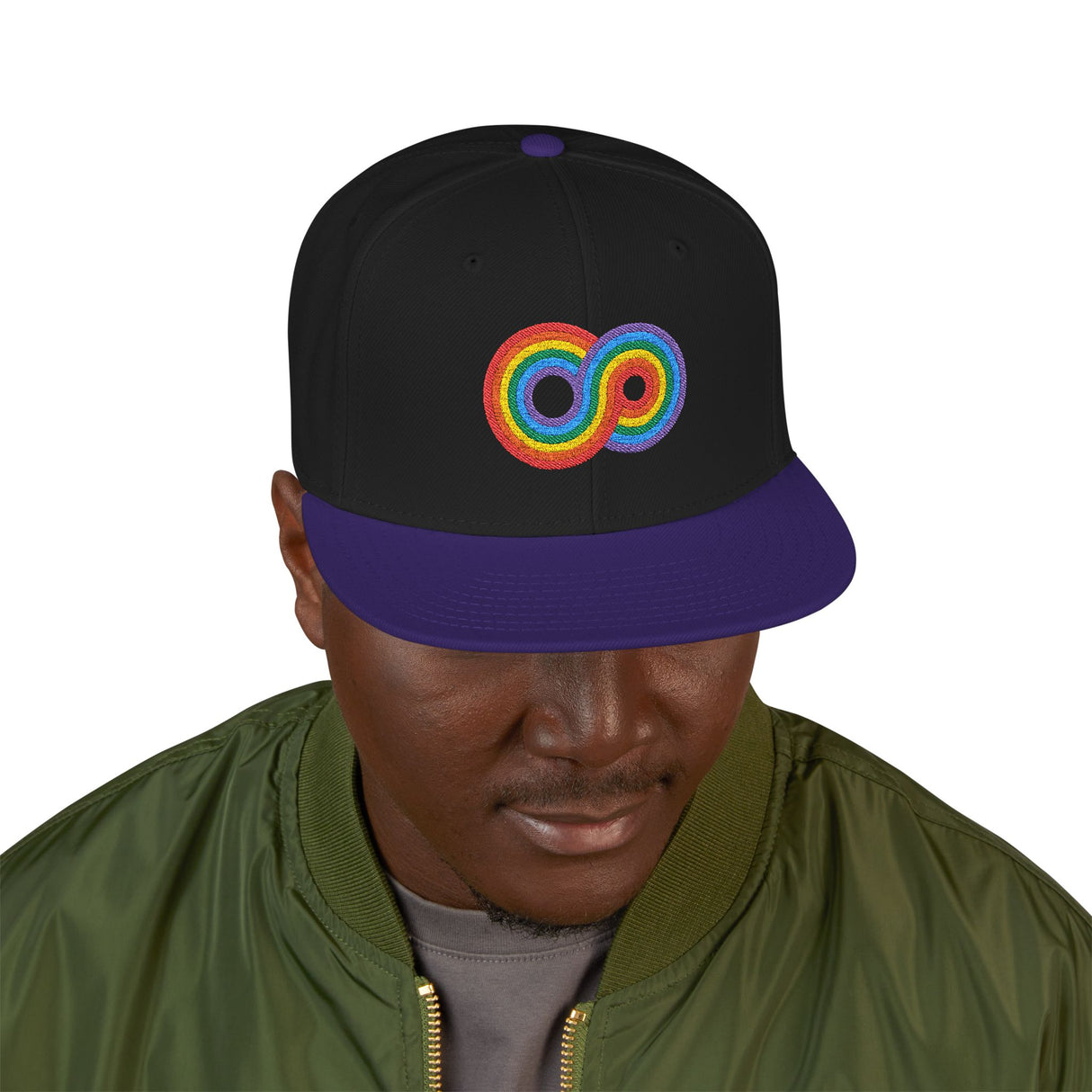 Gayfinity Rainbow Snapback – Structured Style, Infinite Pride