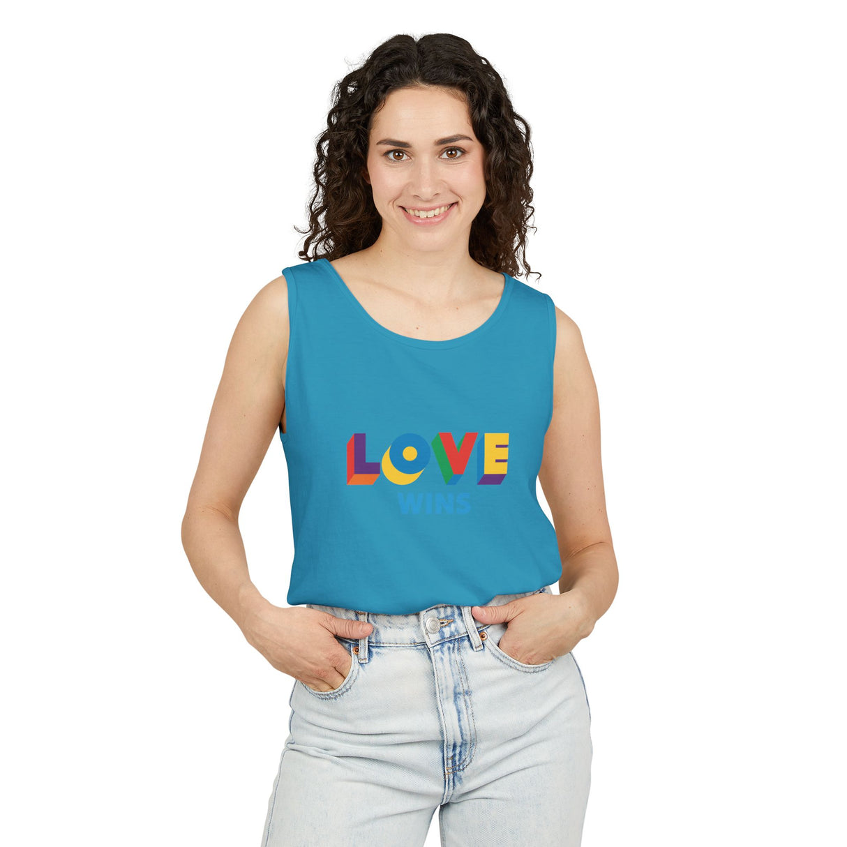 Love Wins Heavyweight Tank – Washed Soft, Worn Proud