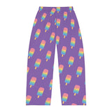 Purple Melting Point Men's Pajama Pants – Comfortable and Fun Loungewear for Summer Nights