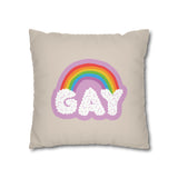 Gay Cloud Pillow Cover – Soft, Sweet, and Proud as Hell