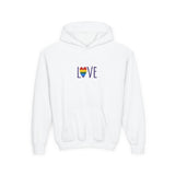 LOVE Rainbow Hoodie Youth Sizing