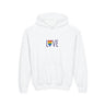 LOVE Rainbow Hoodie Youth Sizing