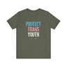 2025 Protect Trans Youth Lightweight Tee – Soft Fit, Urgent Message