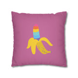Banana Rainbow Pillow Cover