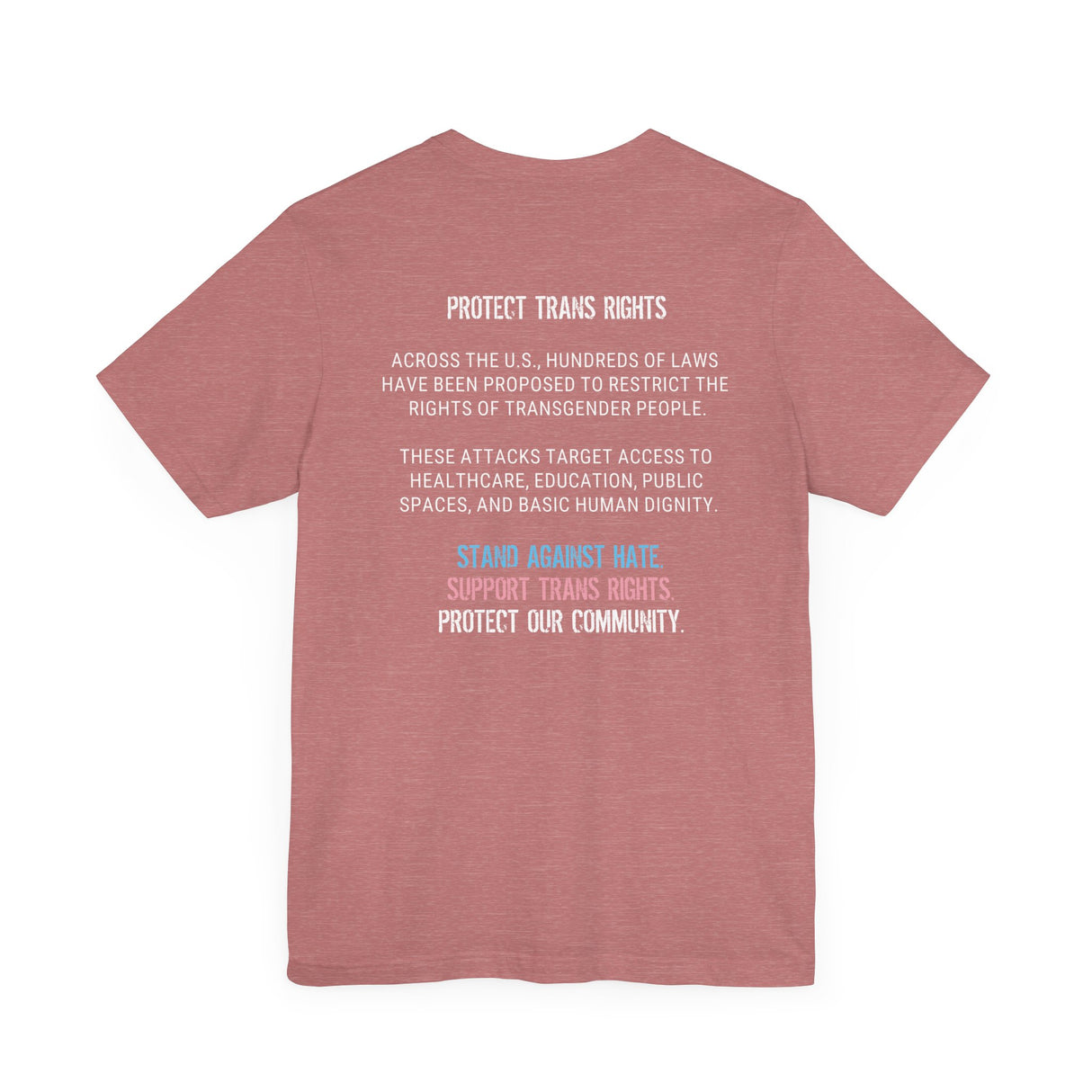 Protect Trans Rights 2025 Lightweight Tee – Soft Fabric, Hard Truth