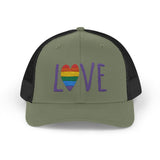 LOVE Rainbow Snapback Trucker Cap