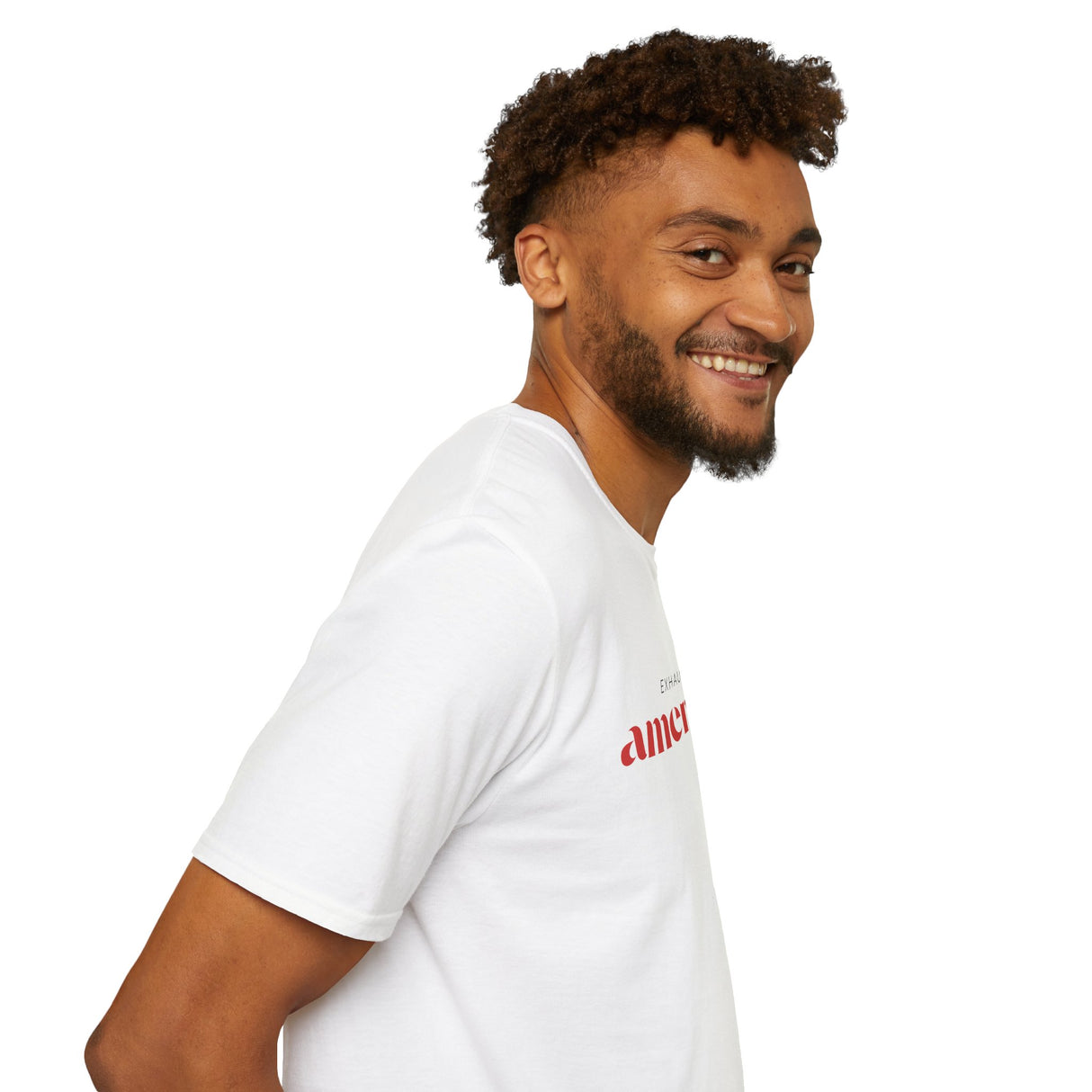 Exhausted American Unisex Softstyle T-Shirt - Casual Comfort Tee for Everyday Wear