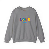 Love Wins Medium Weight Sweatshirt – Soft Feel, Solid Message
