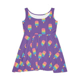 Copy of Melting Point Skater Dress, Summer Vibes Dress, Casual Party Dress, Cute Ice Cream Dress, Vacation Outfit